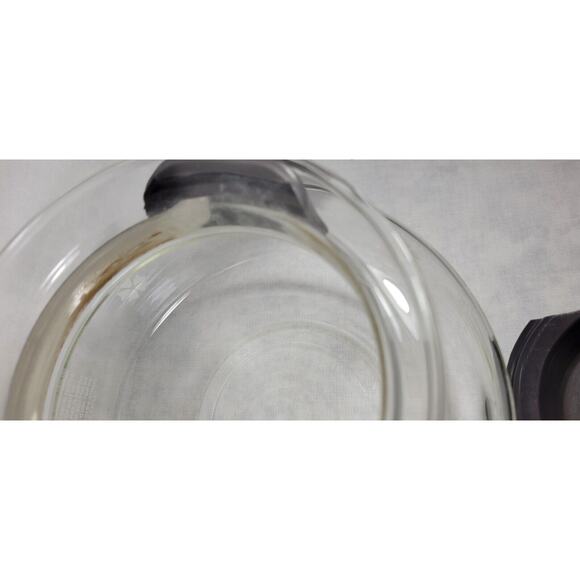 VTG Mr Coffee Glass Carafe 10 Cup E-40 White Daisies Replacement Brown Handle - Picture 9 of 13